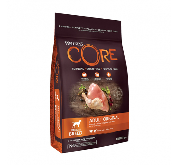 Wellness CORE Adult Original Γαλοπούλα & Κοτόπουλο 10kg