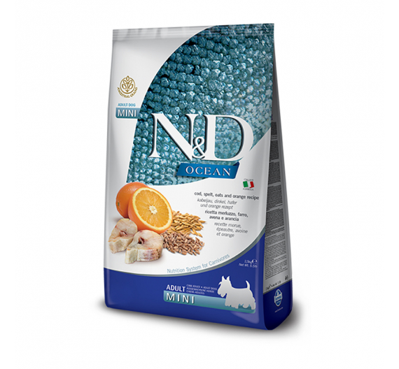 N&D Ocean Low Grain Cod & Orange Adult Mini 0.8kg