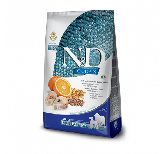 N&D Ocean Low Grain Cod & Orange Adult Med/Maxi 12kg