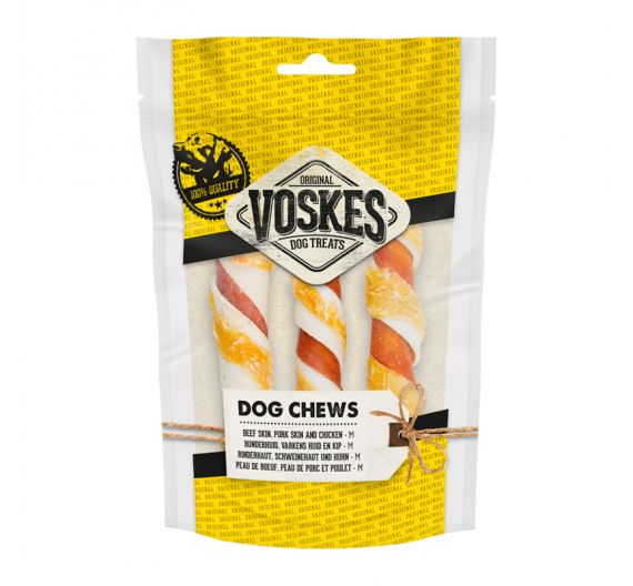 Voskes Sticks Στριφτά Beef Skin, Beef & Chicken