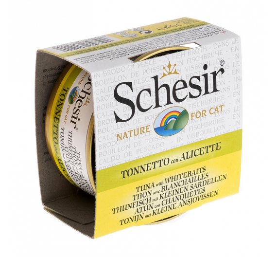 Schesir Cat Broth Τόνος με Αθερίνα 70gr