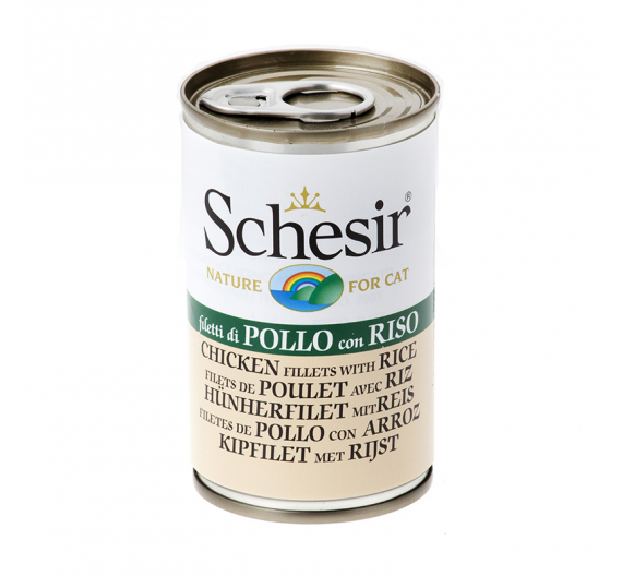 Schesir Cat Κοτόπουλο με Ρύζι 140gr