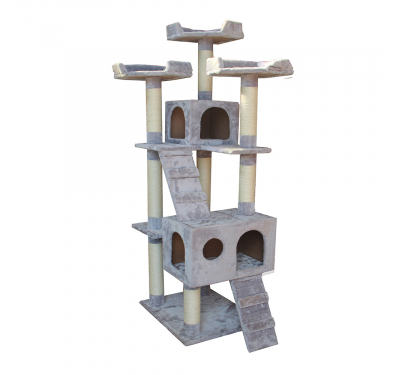 Pet Interest Γατόδεντρο Triple Tower Playground 84x56x183cm Γκρι