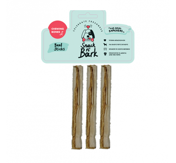 Snack n' Bark Beef Sticks 13cm 20gr 4τμχ