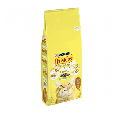 Friskies Cat Κοτόπουλο, Γαλοπούλα & Ελιές 2kg