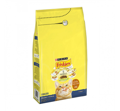 Friskies Cat για Στειρωμένες Γάτες Γαλοπούλα & Λαχανικά 1.5kg