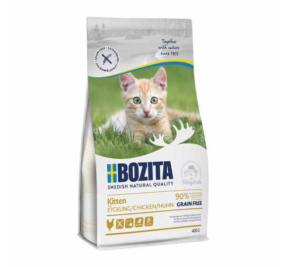 Bozita Kitten Κοτόπουλο Grain Free 400gr