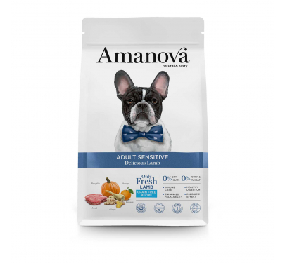 Amanova Dog Adult Sensitive Delicious Lamb 10kg Grain Free