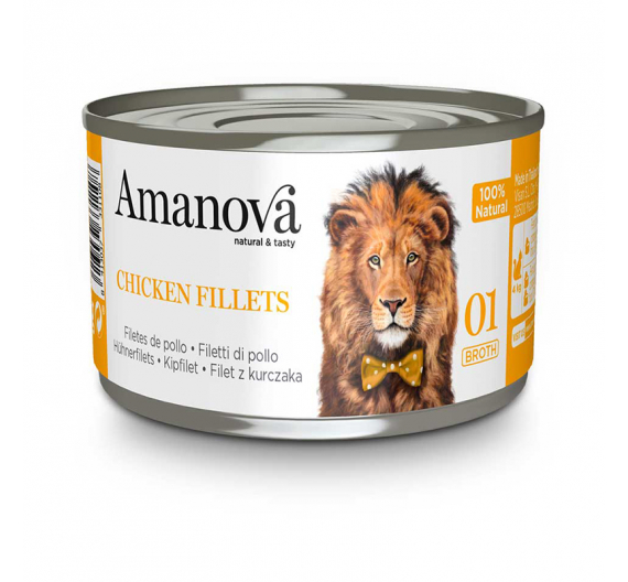 Amanova Cat Chicken Fillets Broth 70gr