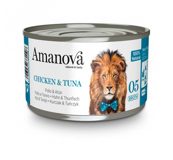 Amanova Cat Chicken & Tuna Broth 70gr