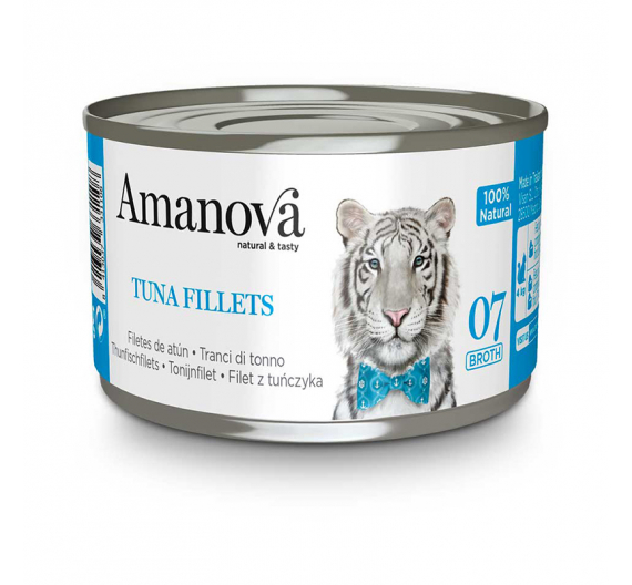 Amanova Cat Tuna Fillets Broth 70gr