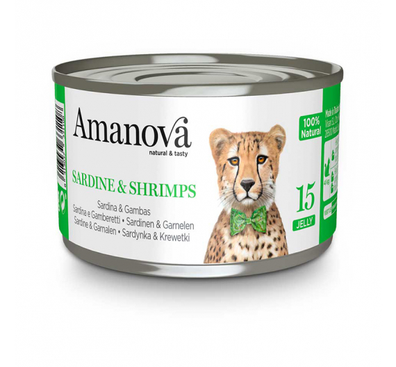 Amanova Cat Sardines & Shrimps Jelly 70gr