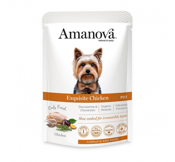 Amanova Dog Adult Exquisite Chicken Grain Free 100g Φακελάκι