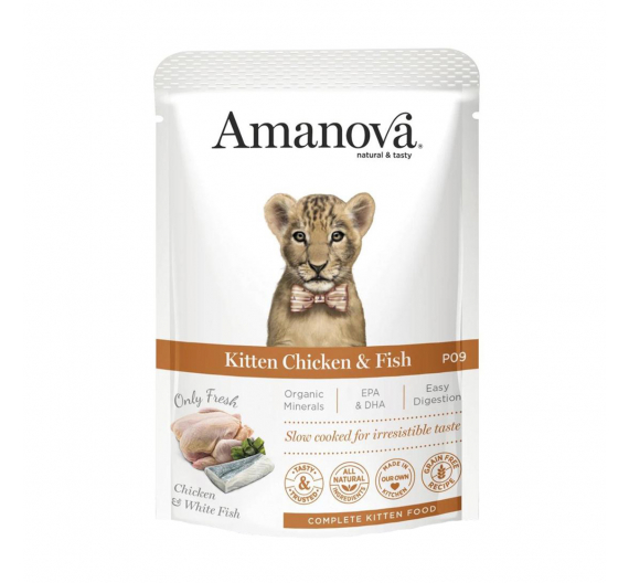 Amanova Kitten Chicken & Fish 85gr Φακελάκι