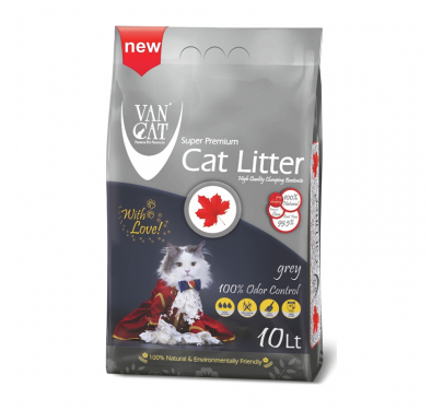 Ψιλή Άμμος Γάτας Van Cat Grey Odour Control Canada Clumping