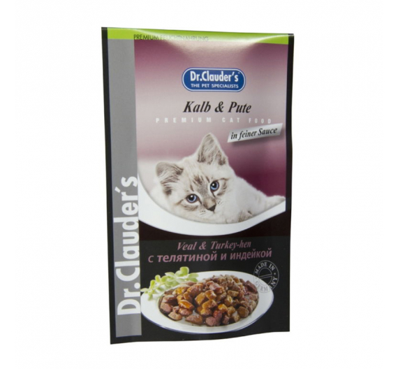 Dr Clauder's Cat Veal & Turkey 100gr