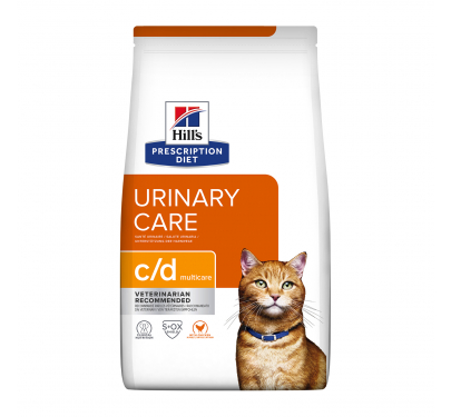 Hill's PD Feline c/d Multicare Urinary Care με Κοτόπουλο 3kg