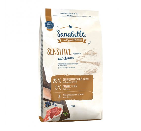 Bosch Sanabelle Cat Adult Sensitive Lamb 2kg