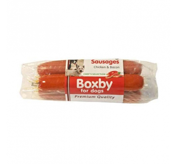 Boxby Hot Dogs 55gr Λουκάνικα με Κοτόπουλο & Μπέικον