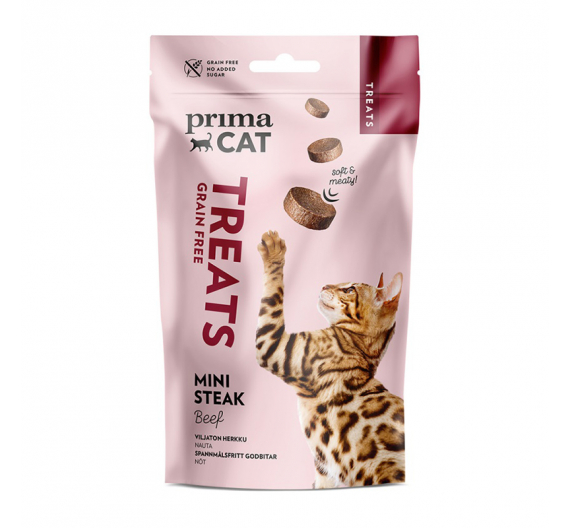 Prima Cat Λιχουδιές Βοδινό Mini Steak 50gr