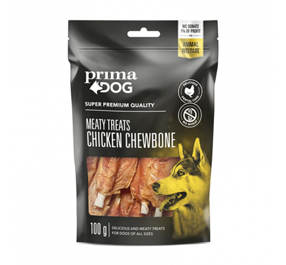 Prima Dog Meaty Treats Meaty Treats Chicken Chewbone 100gr