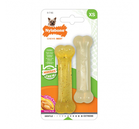 Nylabone Moderate Chew Twin Pack