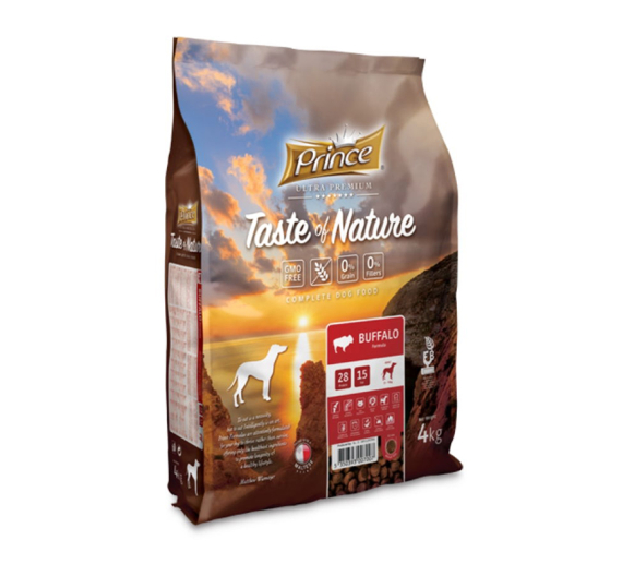 Prince Taste Of Nature Dog Medium/Maxi Buffalo 4kg