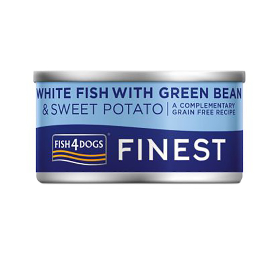 Fish4Dogs White Fish with Sweet Potato & Green Bean 85gr