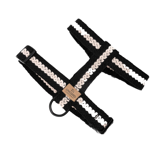 Unicord Σαμαράκι Intarsia Straps Μαύρο-Εκρού