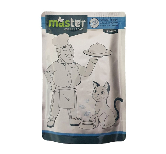 Master Adult Fish 80gr Κομματάκια Ψαριού σε Σάλτσα