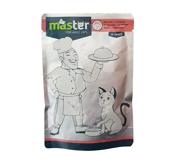 Master Adult Veal 24x80gr Κομματάκια Μοσχάρι σε Σάλτσα