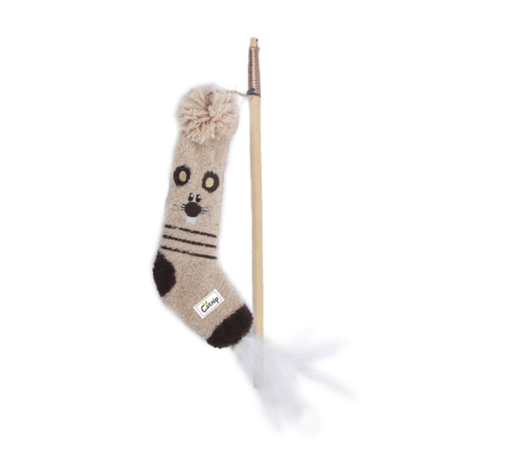 AFP Παιχνίδι Sock Wand Mouse 35x8x2cm με Catnip