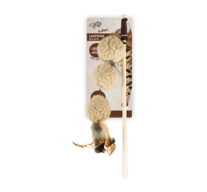 AFP Παιχνίδι Lambswool Lamb Kebab Wand 64x4x4cm με Catnip