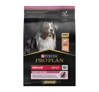 Purina Pro Plan OptiDerma Medium Adult Sensitive Skin Σολομός 3kg