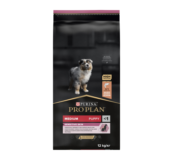 PRO PLAN Medium Puppy Sensitive Skin Σολομός 12kg