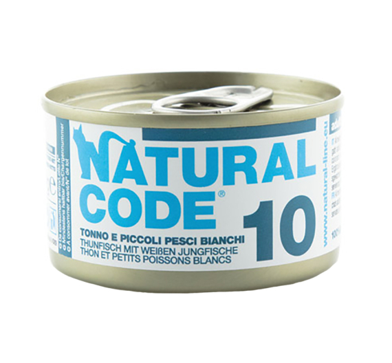 Natural Code Adult Cat Τόνος & Λευκά Ψάρια 85gr