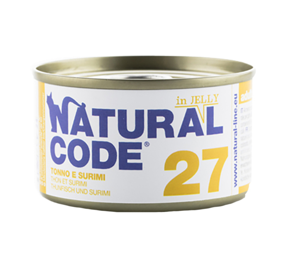 Natural Code Adult Cat Τόνος & Σουρίμι 85gr