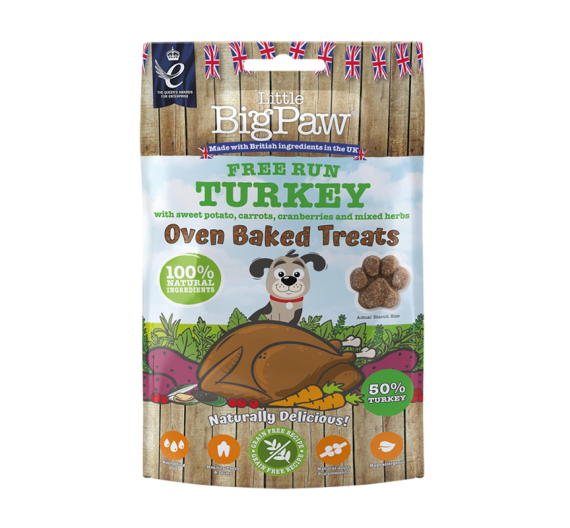 Little Big Paw Oven Baked Treats Turkey 130gr