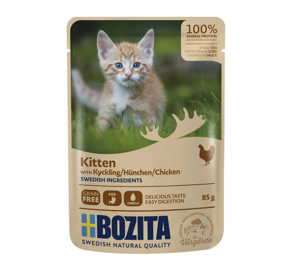 Bozita Pouch Kitten Κοτόπουλο σε Σάλτσα 85gr