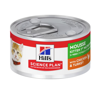 Hill's SP Kitten & Mother Mousse Κοτόπουλο & Γαλοπούλα 85gr