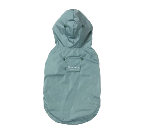 FuzzYard Raincoat Myrtle Green Αδιάβροχο Μπουφάν Σκύλου Πράσινο