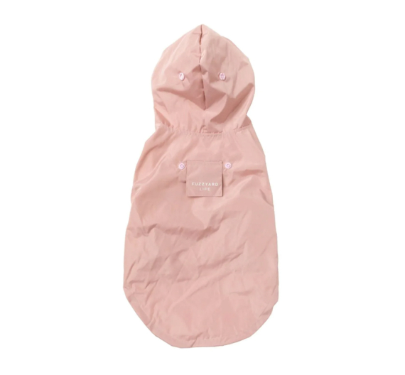 FuzzYard Raincoat Soft Blush Αδιάβροχο Μπουφάν Σκύλου Ροζ