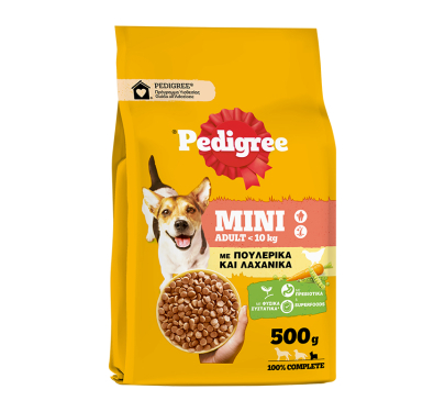 Pedigree Adult Mini Πουλερικά & Λαχανικά 500gr