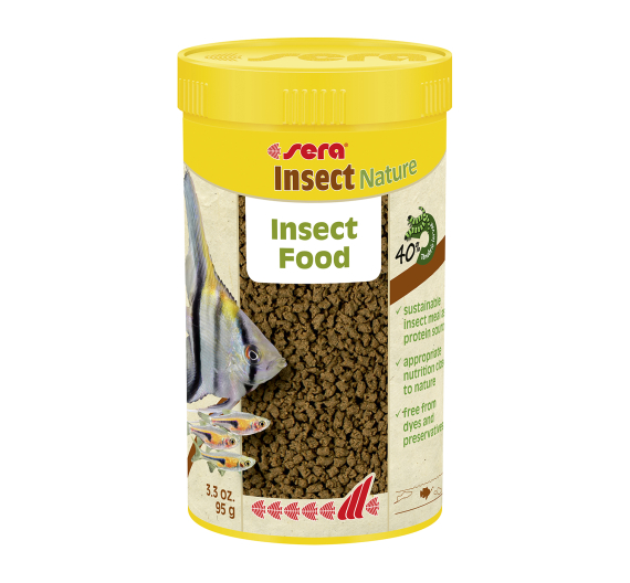 Sera Insect Nature 1.5mm Τροφή για Τροπικά Ψάρια σε Κόκκους 250ml