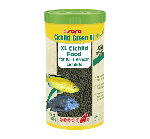 Sera Cichlid Green XL Nature Τροφή για Κιχλίδες σε Κόκκους 1000ml