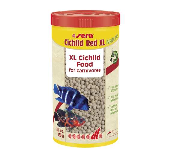 Sera Cichlid Red XL Nature Τροφή για Κιχλίδες σε Κόκκους 1000ml