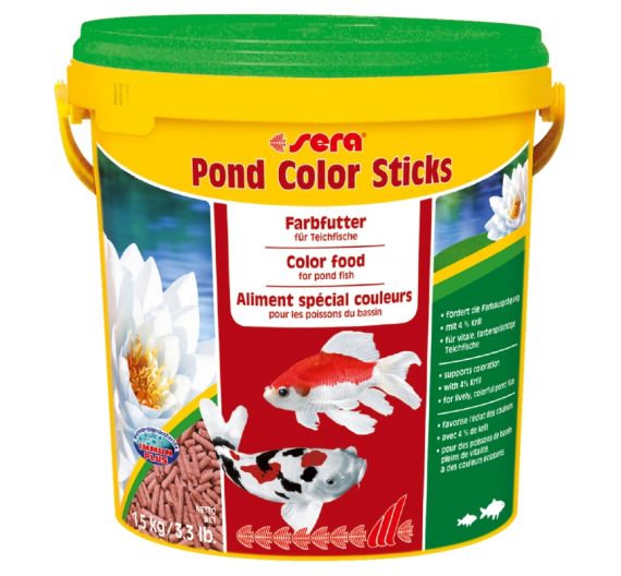 Sera Pond Color Sticks Nature Τροφή για Ψάρια Λίμνης σε Sticks 10L