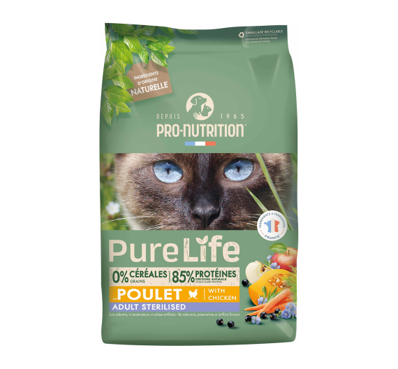 Pro-Nutrition Pure Life (Flatazor) Cat Sterilized Chicken 8kg