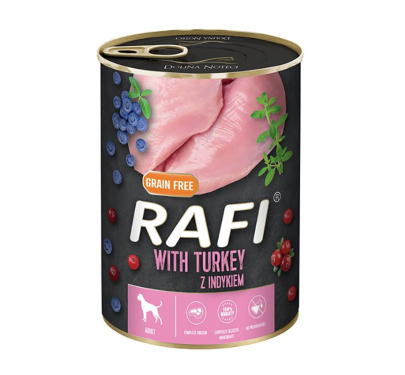 Rafi Dog Adult Πατέ με Γαλοπούλα, Μύρτιλο & Κράνμπερι 400gr