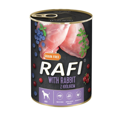 Rafi Dog Adult Πατέ με Κουνέλι, Μύρτιλο & Κράνμπερι 400gr